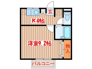 カーサ二本杉の物件間取画像